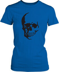 Футболка женская. Человеческий череп.