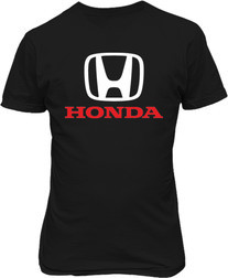 Малюнок футболки Хонда. Лого і напис