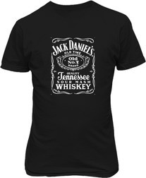 Рисунок футболки Jack Daniel's етикетка