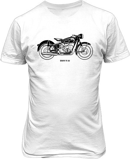 Рисунок футболки Ретро мотоцикл R 50