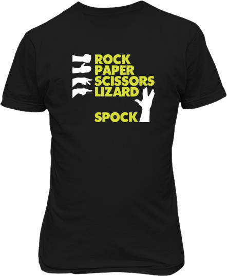 Рисунок футболки Камень, ножницы, бумага