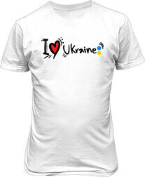 Футболка мужская. Я люблю Украину 2