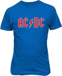 Рисунок футболки AC DC. Логотип 2